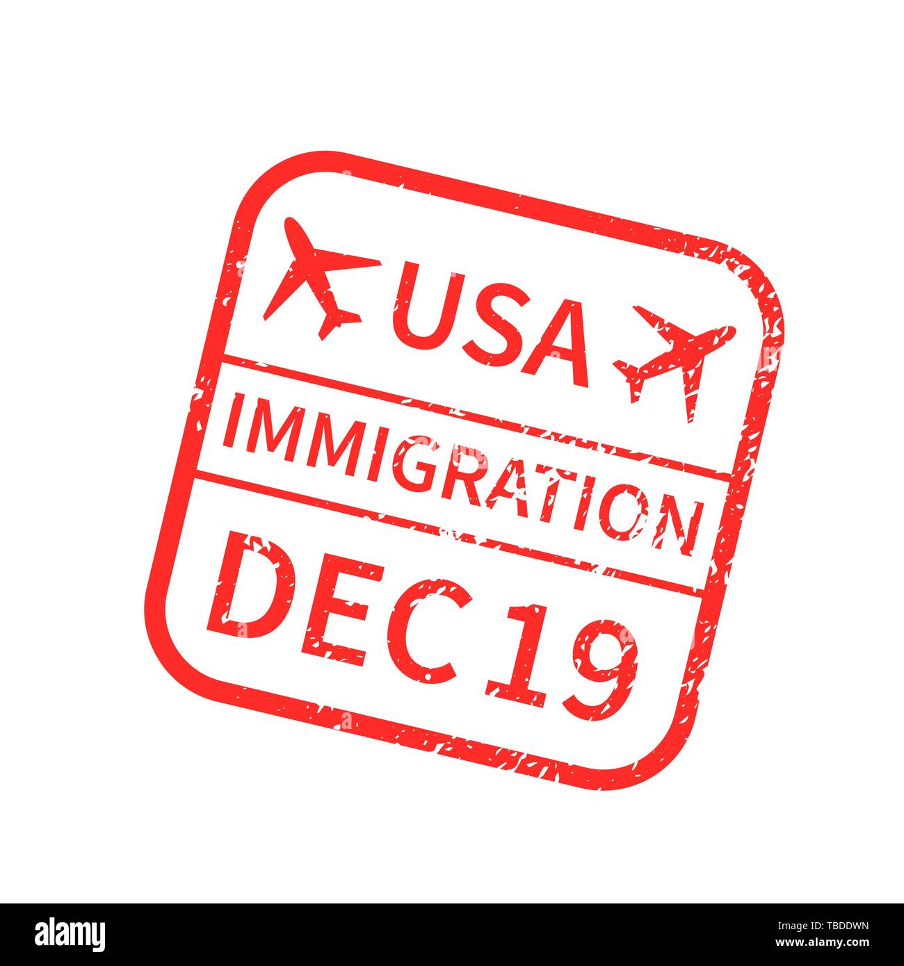 Visa stamp usa Stock Vector Images Alamy