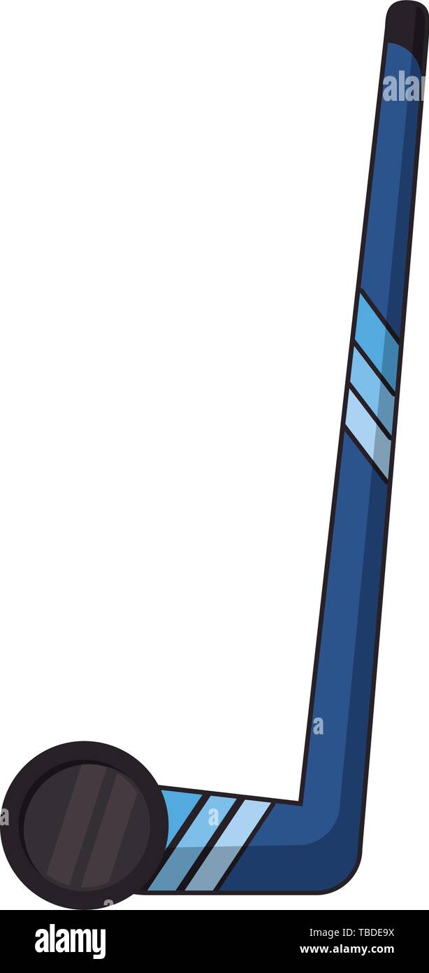 Hockey stick and puck extreme sport Stock Vector Image & Art Alamy