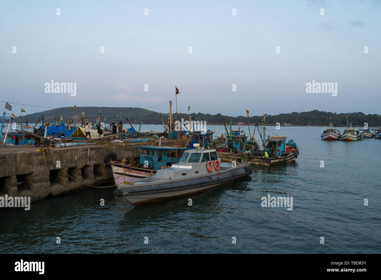 India north goa fishing boat hi-res stock photography and images - Alamy