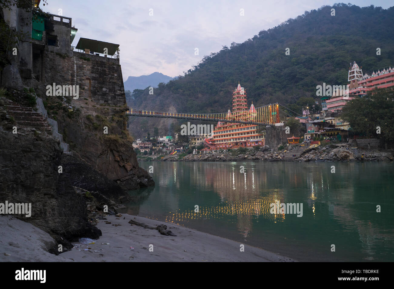 Rishikesh, Uttarakhand / India - 03 12 2019, The spiritual city of yoga ...