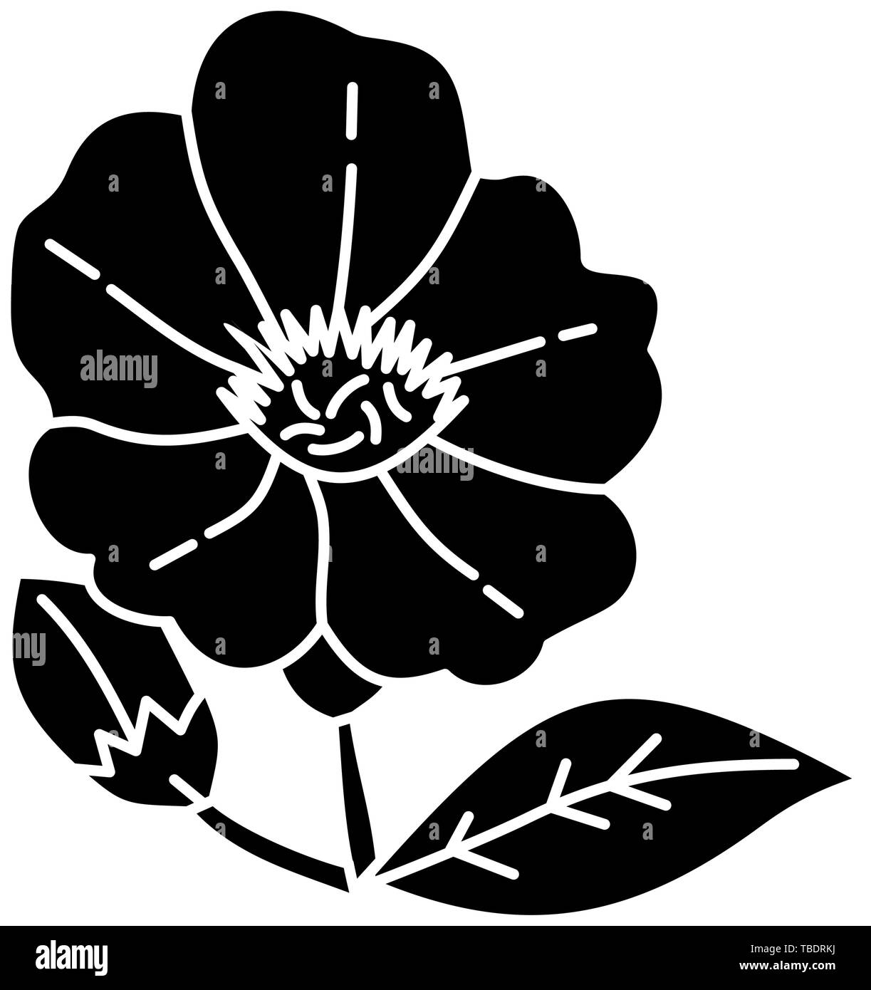 Flower Leaf Illustration Design Template Vector Stock Vector Image ...