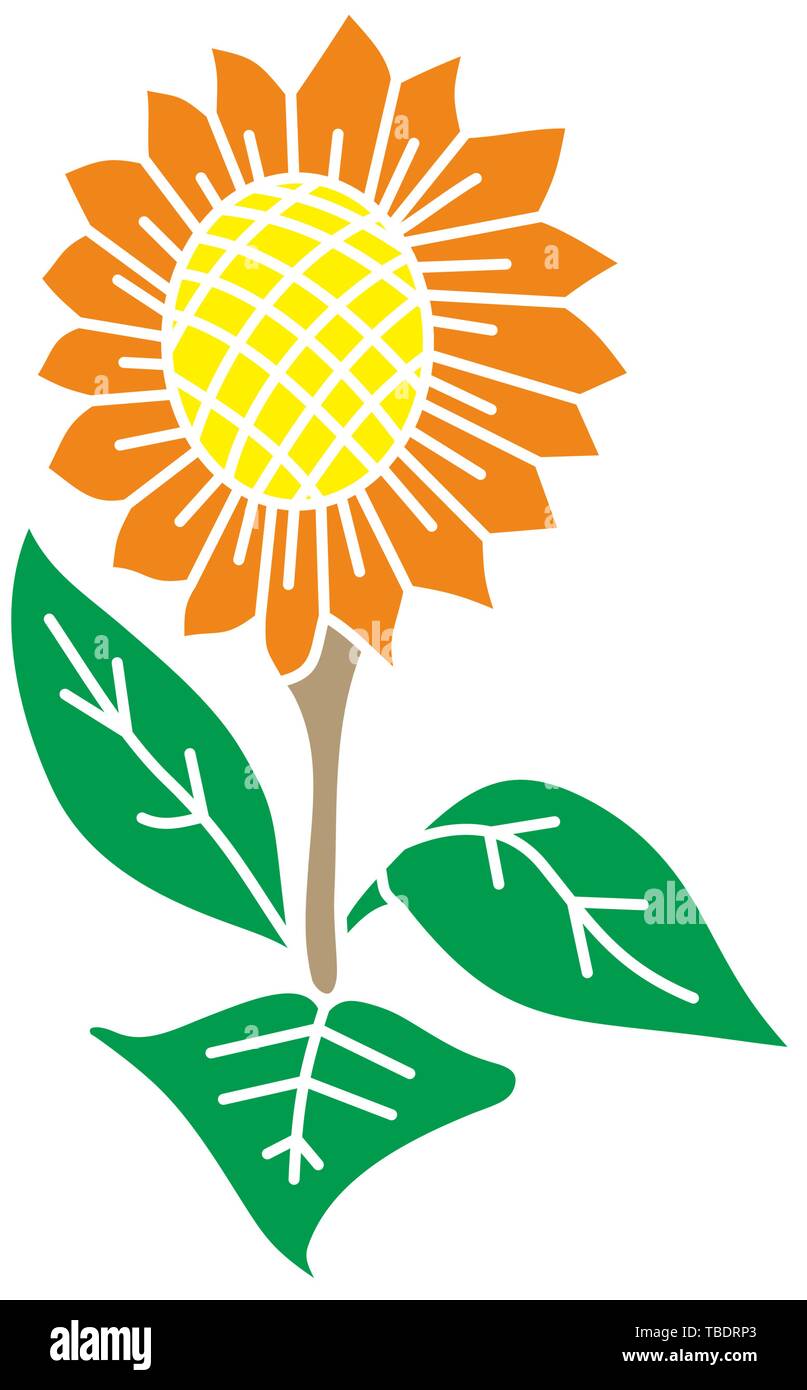 Flower Leaf Illustration Design Template Vector Stock Vector Image ...
