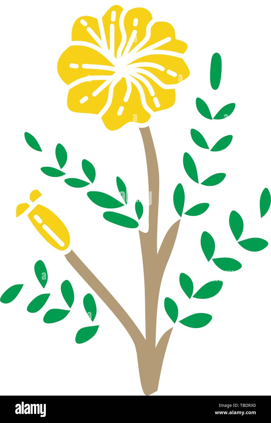 Flower Leaf Illustration Design Template Vector Stock Vector Image ...