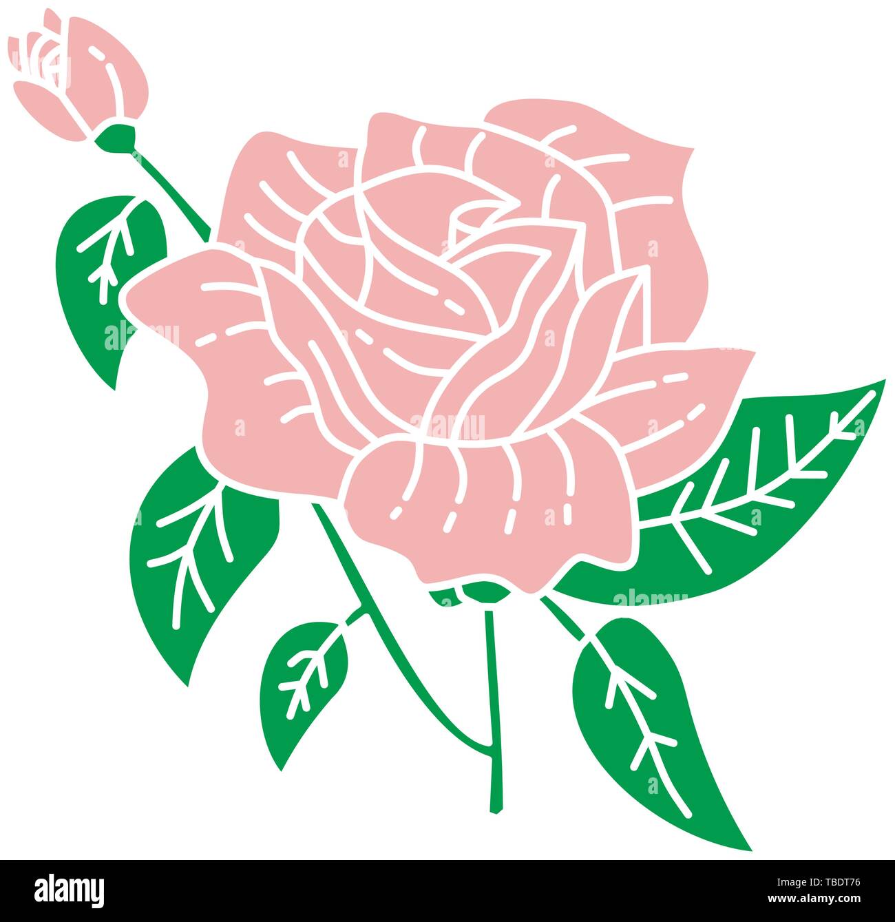 Flower Leaf Illustration Design Template Vector Stock Vector Image ...