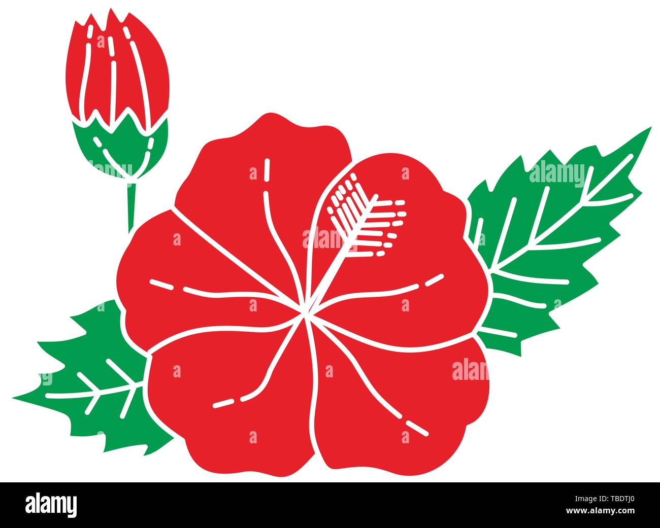 Flower Leaf Illustration Design Template Vector Stock Vector Image ...