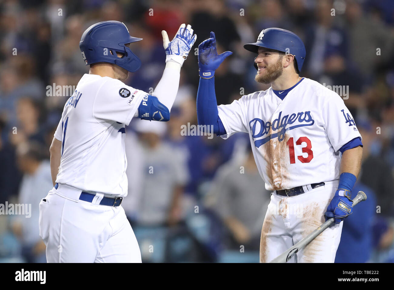 Los Angeles, CA, USA. 31st May, 2019. Los Angeles Dodgers left