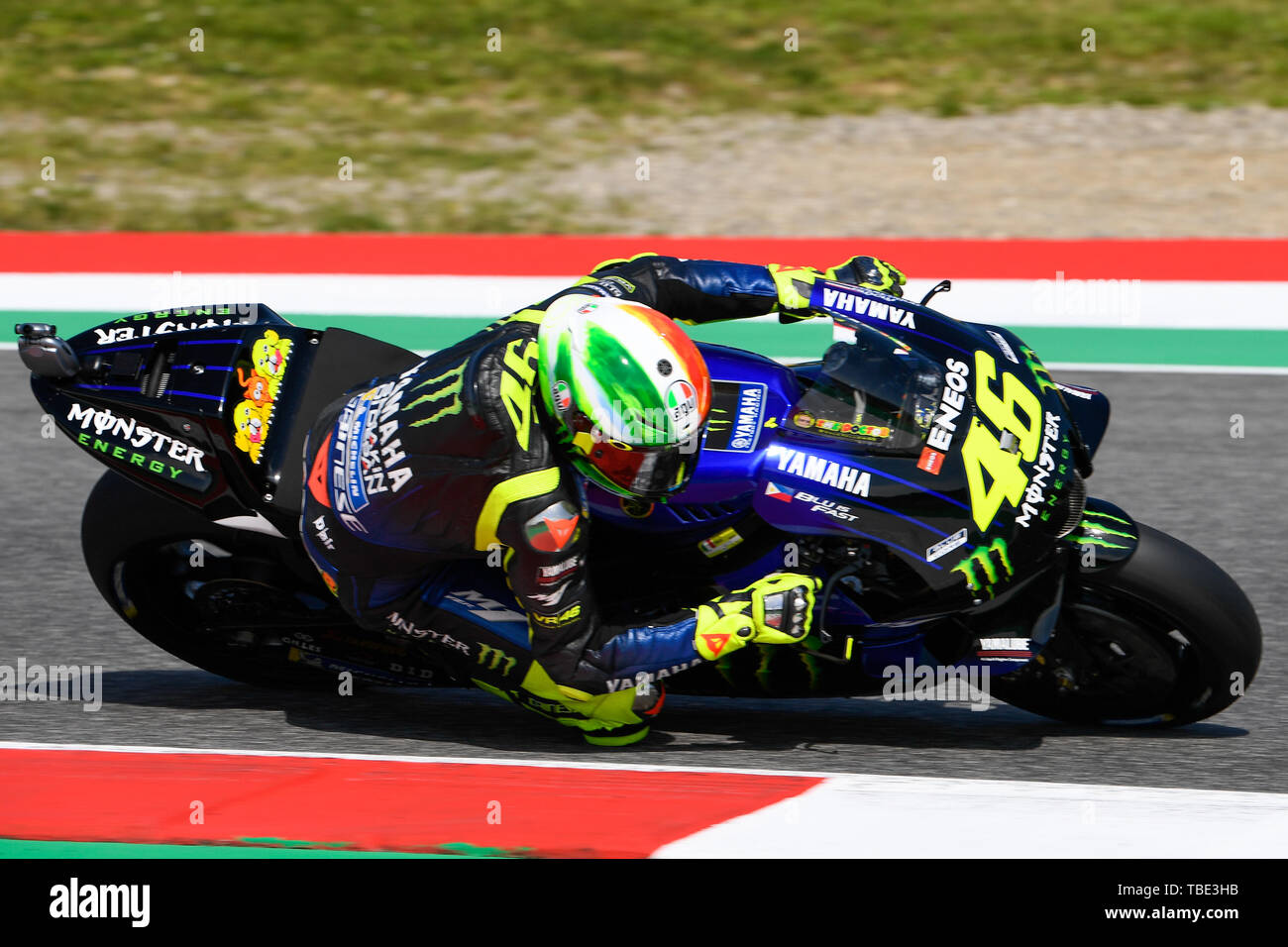 Mugello, Italy. 01st June, 2019. 46 Valentino Rossi during the FP3 Credit: Independent Photo Agency/Alamy Live News Stock Photo