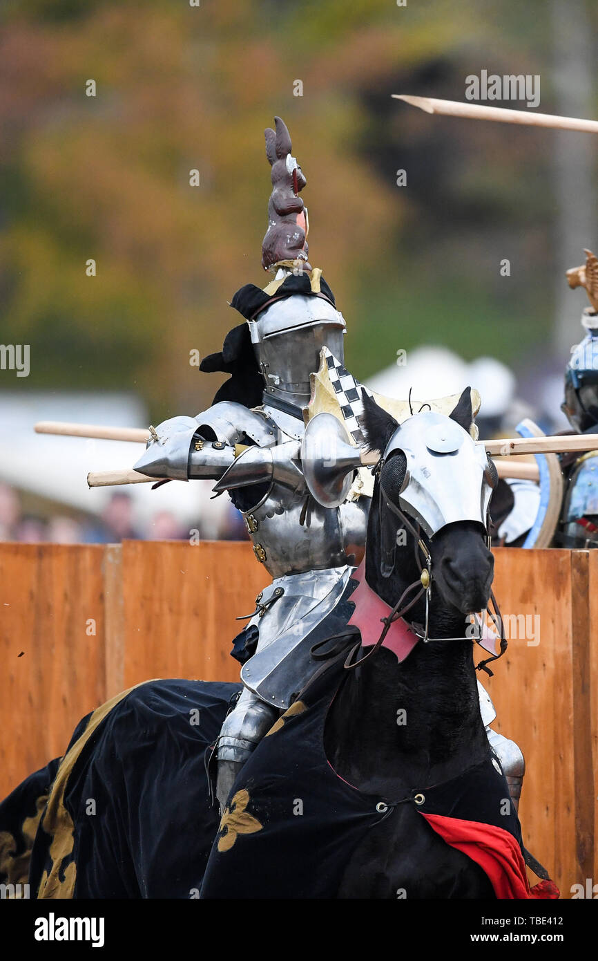 Baw Baw, Victoria, Australia. 01st June, 2019. ; Medieval Jousting