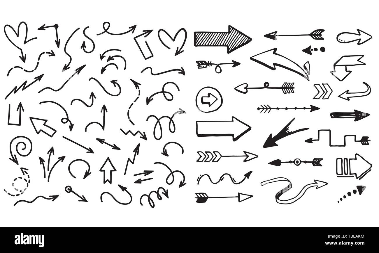 Arrows vector collection on a white background Stock Vector Image & Art ...