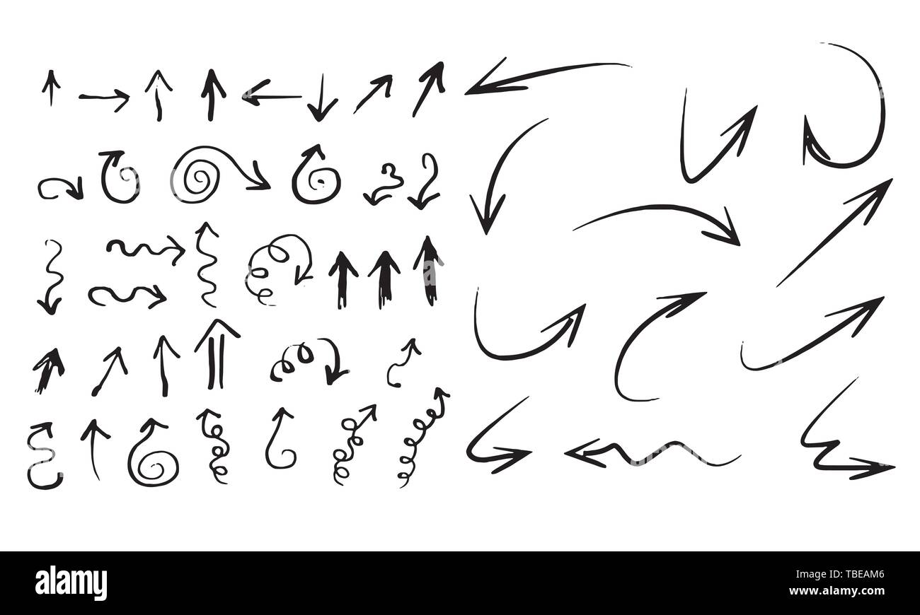 Arrows vector collection on a white background Stock Vector Image & Art ...