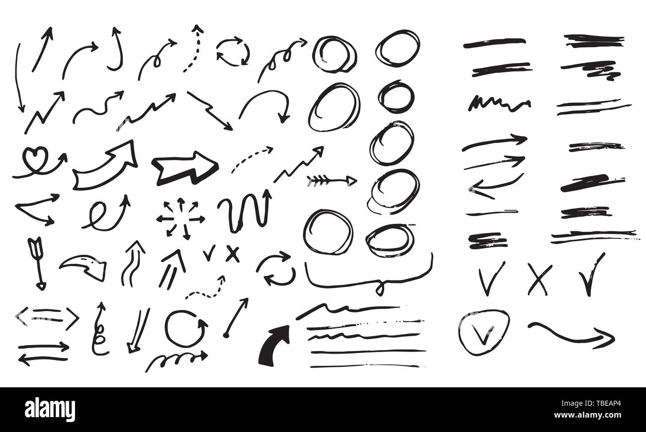 Arrows vector collection on a white background Stock Vector Image & Art ...