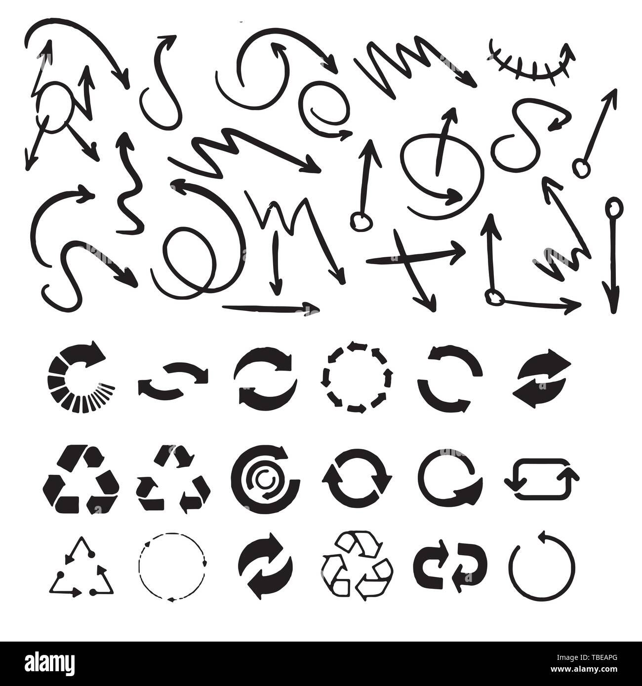 Arrows vector collection on a white background Stock Vector Image & Art ...