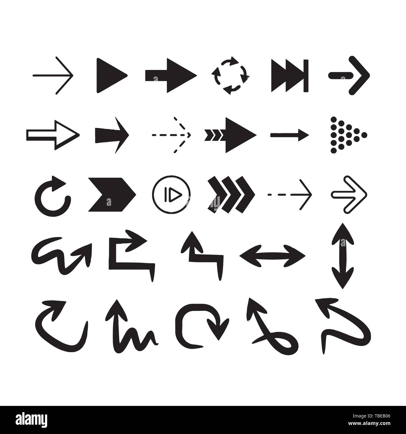 Arrows vector collection on a white background Stock Vector Image & Art ...