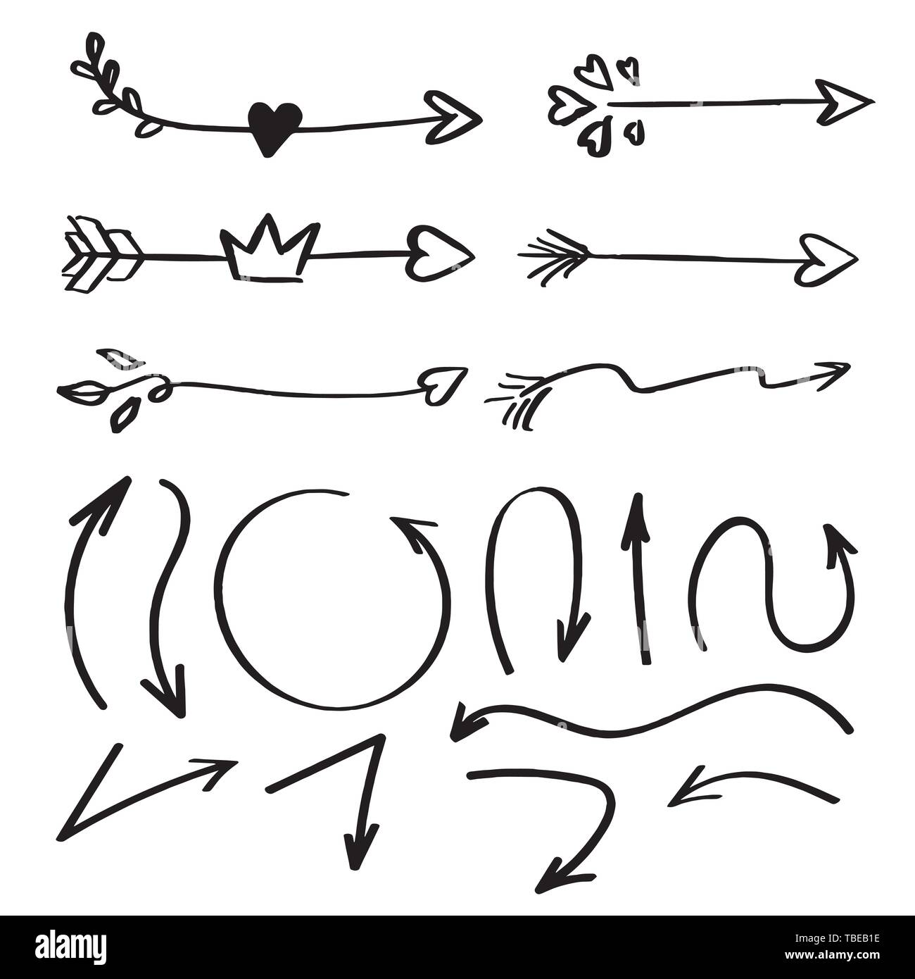 Arrows vector collection on a white background Stock Vector Image & Art ...