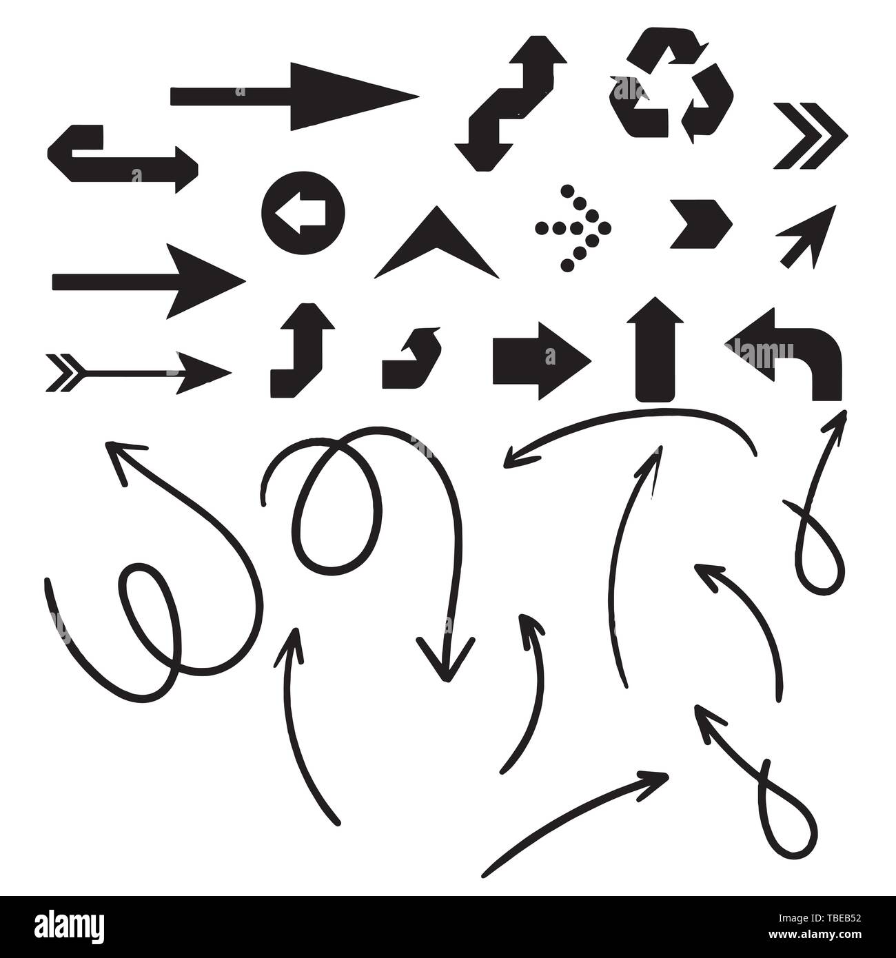 Arrows vector collection on a white background Stock Vector Image & Art ...