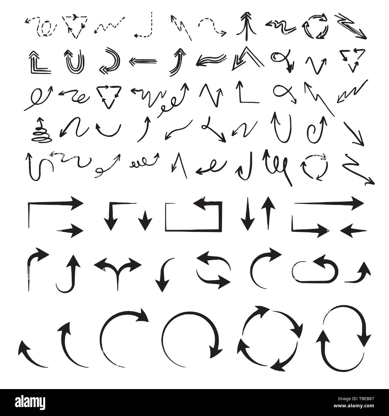 Arrows vector collection on a white background Stock Vector Image & Art ...