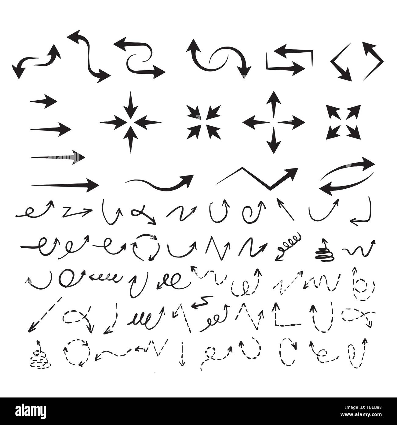 Arrows vector collection on a white background Stock Vector Image & Art ...