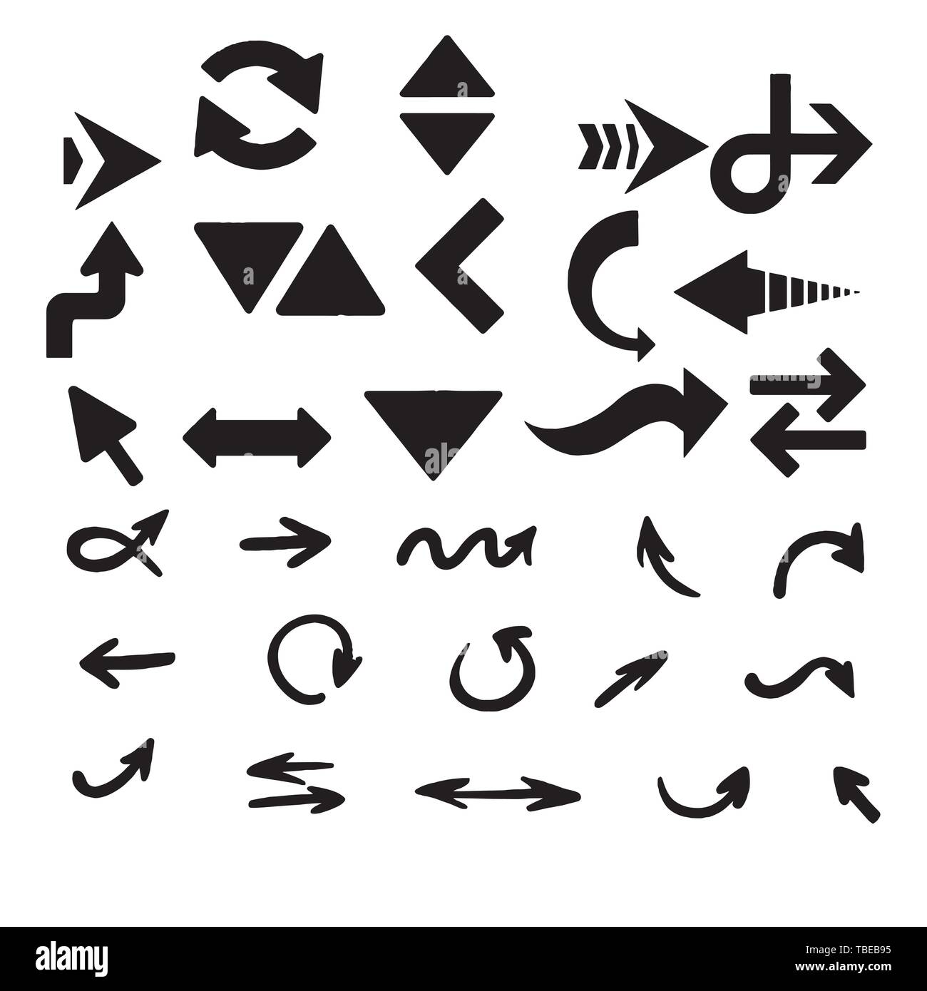 Arrows vector collection on a white background Stock Vector Image & Art ...