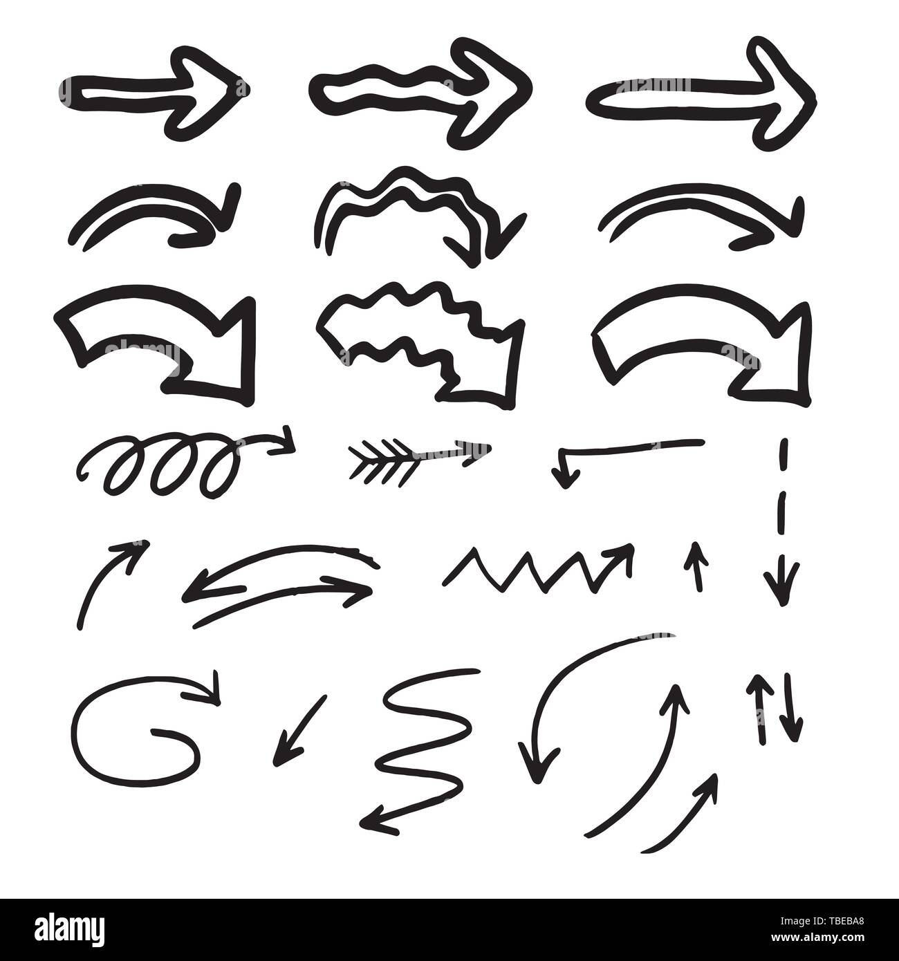 Arrows vector collection on a white background Stock Vector Image & Art ...