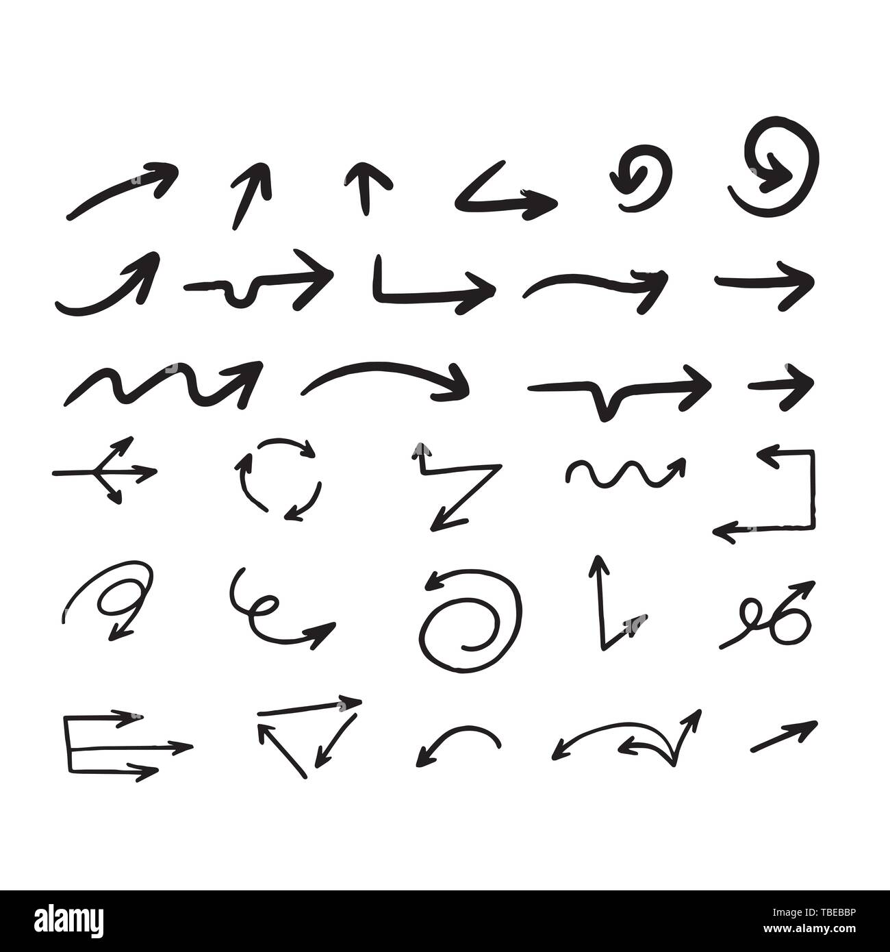 Arrows vector collection on a white background Stock Vector Image & Art ...