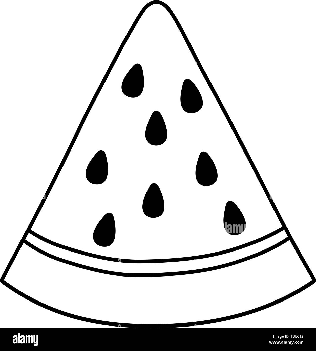 Slice of watermelon design, Fruit healthy organic food sweet and nature