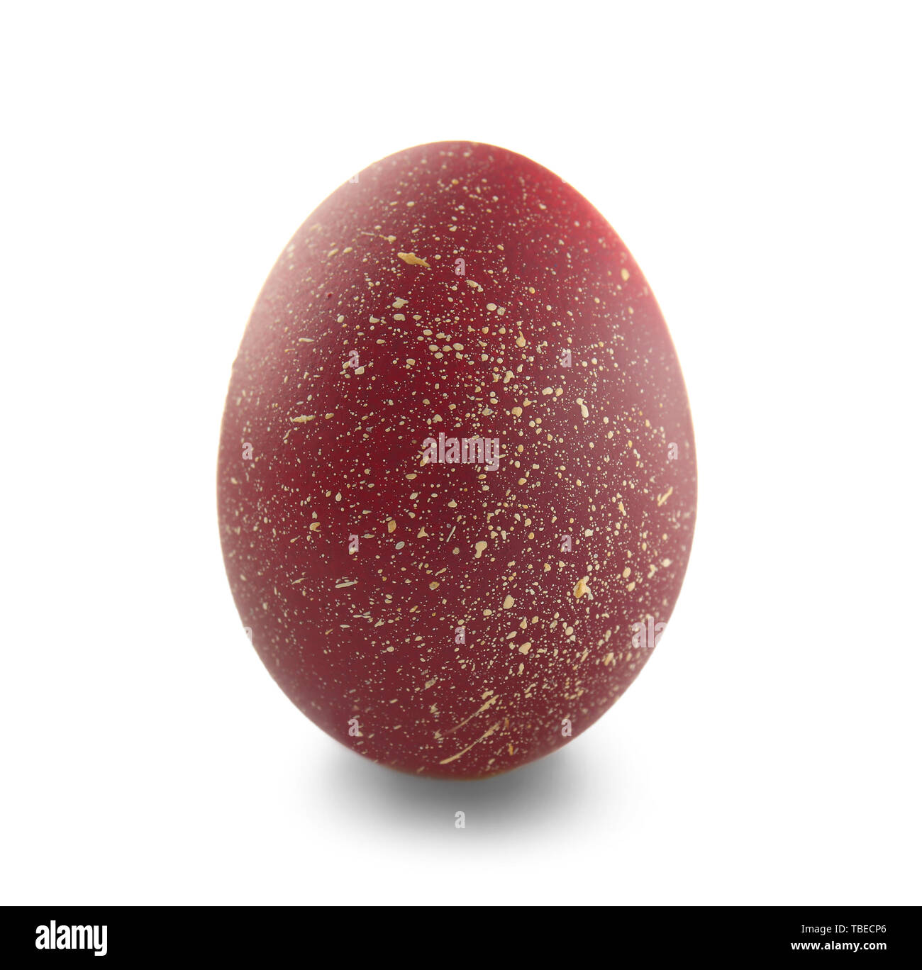 Painted Easter egg on white background Stock Photo - Alamy