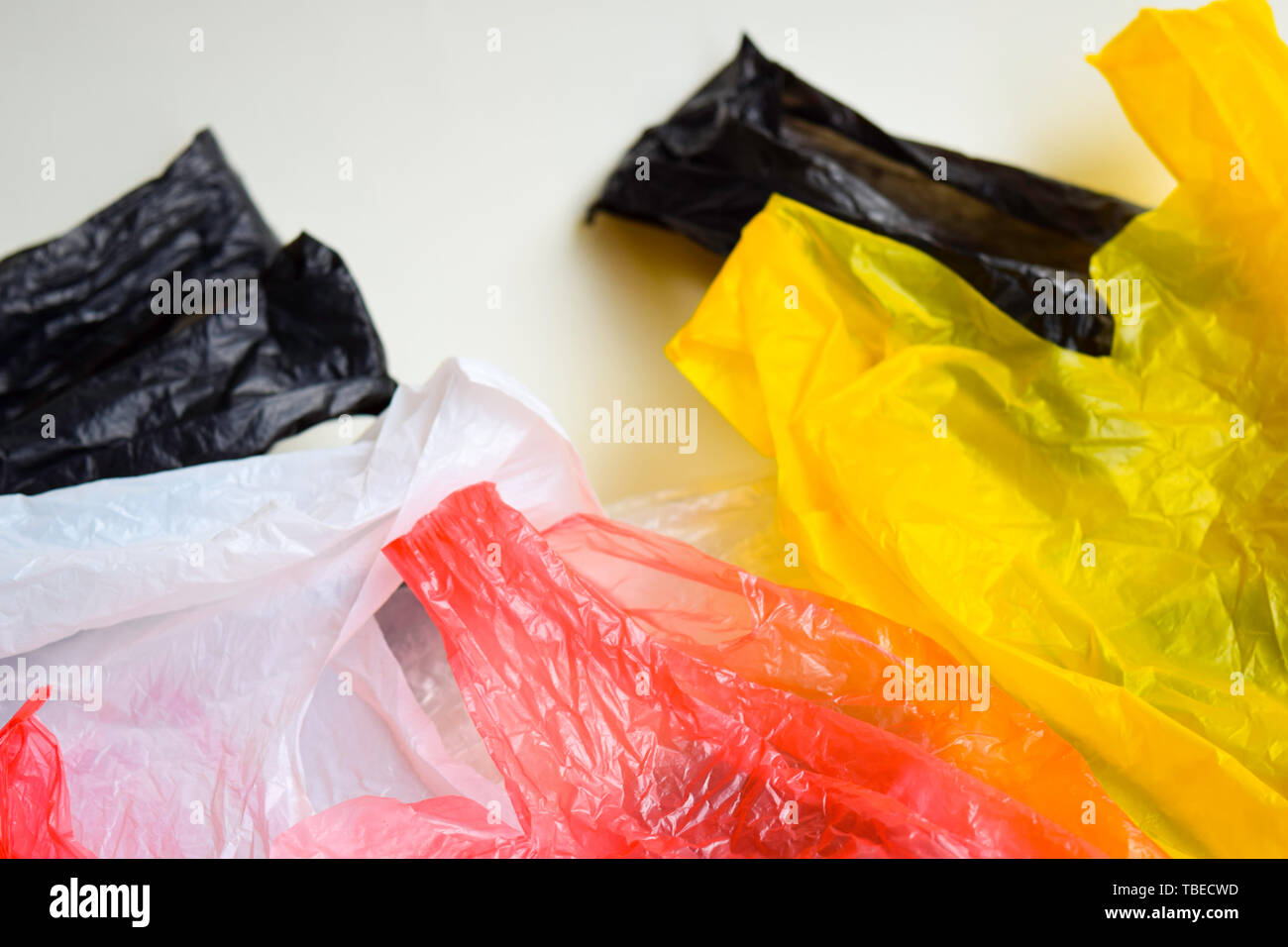 Say No To Plastic Bags No More Plastic Concept isolated white background Stock Photo Alamy