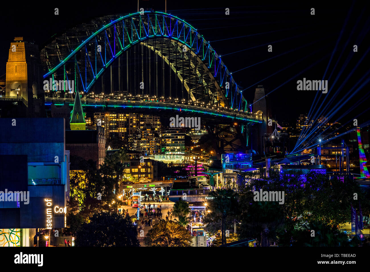 The Rocks Area The Rocks area, with the Sydney Harbour Bridge in the background at ...