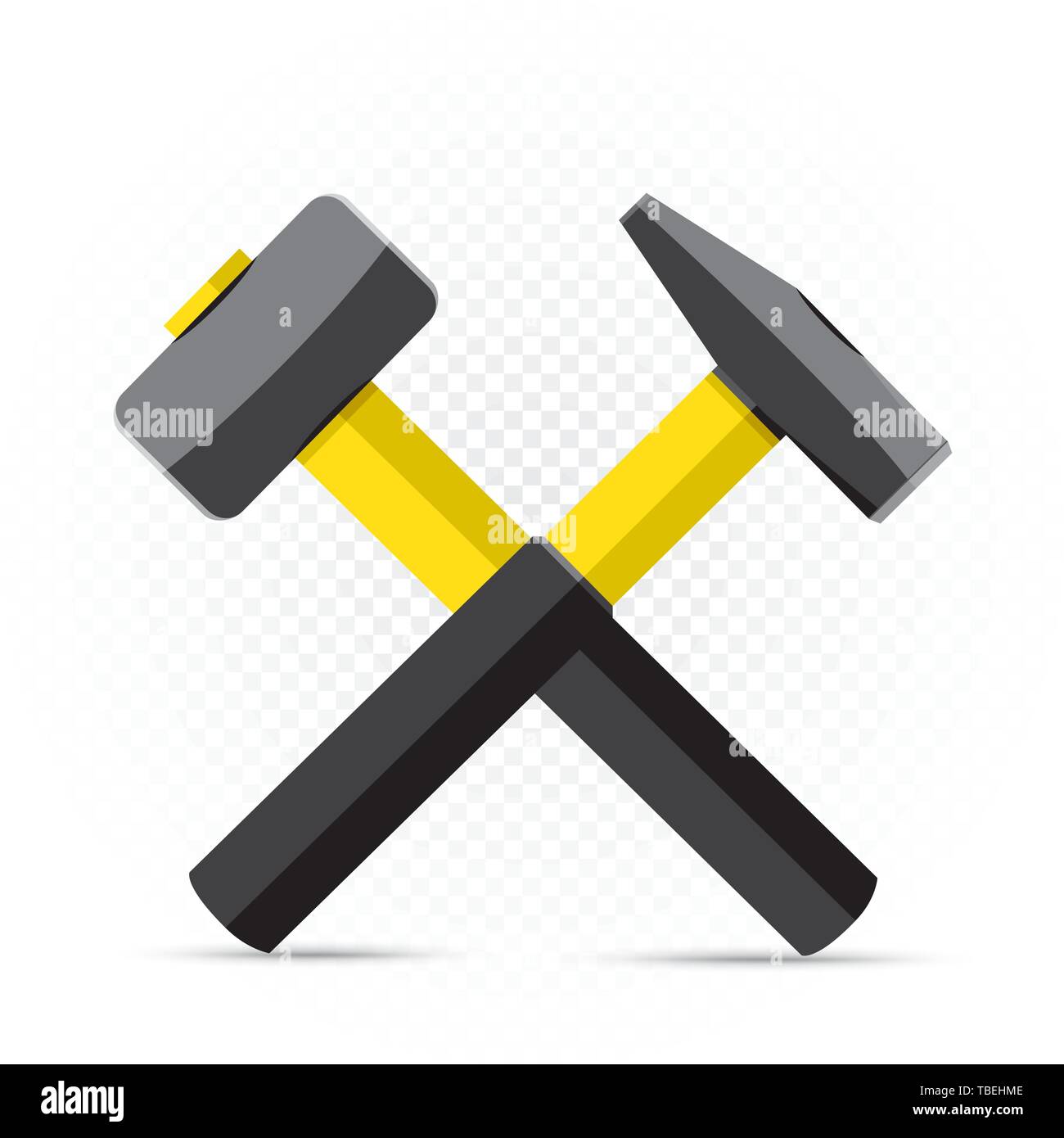 hammer repair icon Stock Vector
