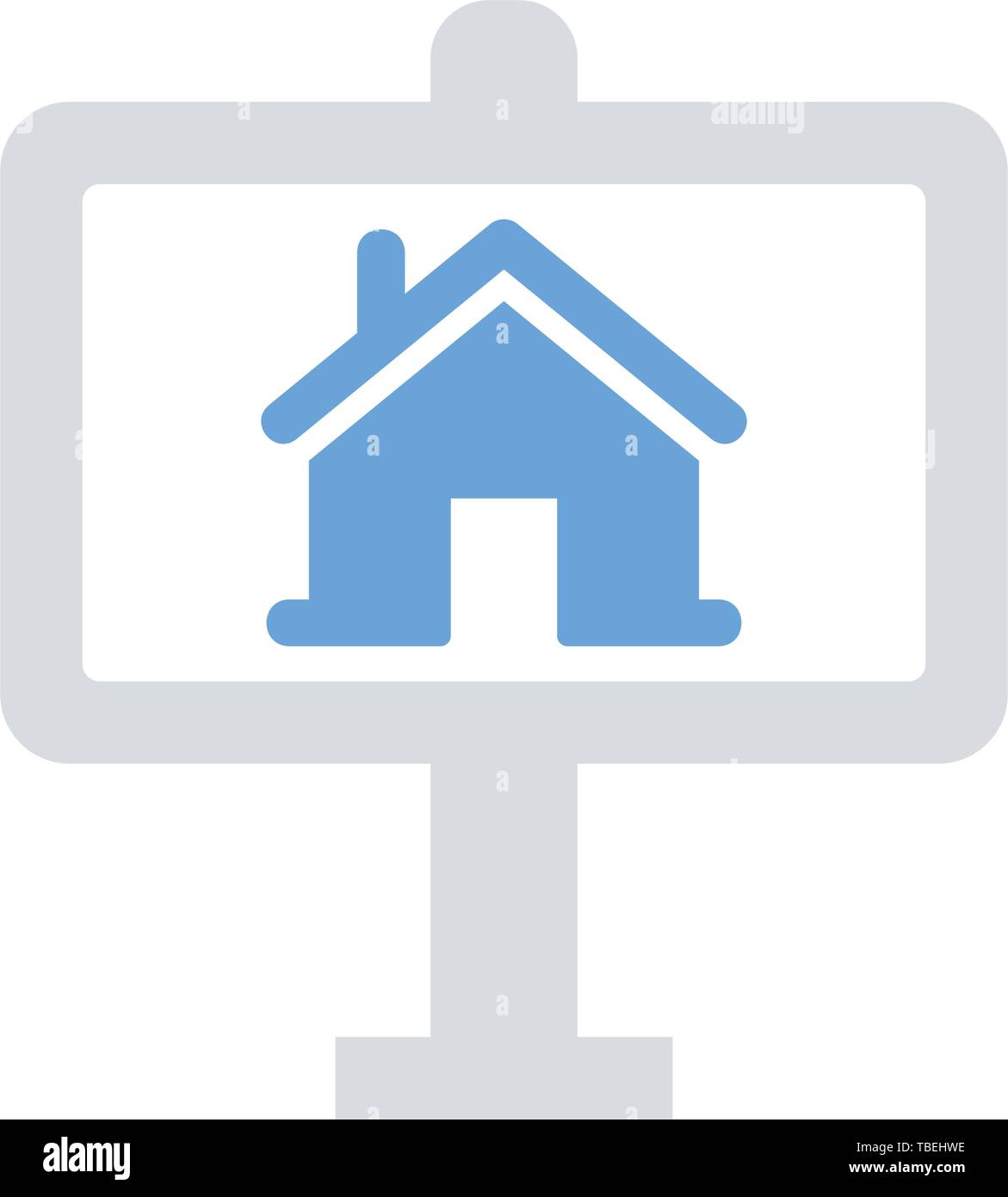 Real estate billboard icon Stock Vector