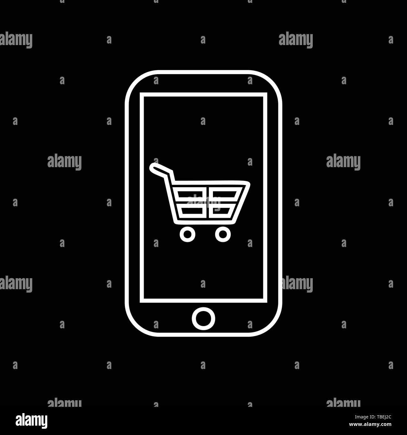 On his mobile Black and White Stock Photos & Images - Alamy