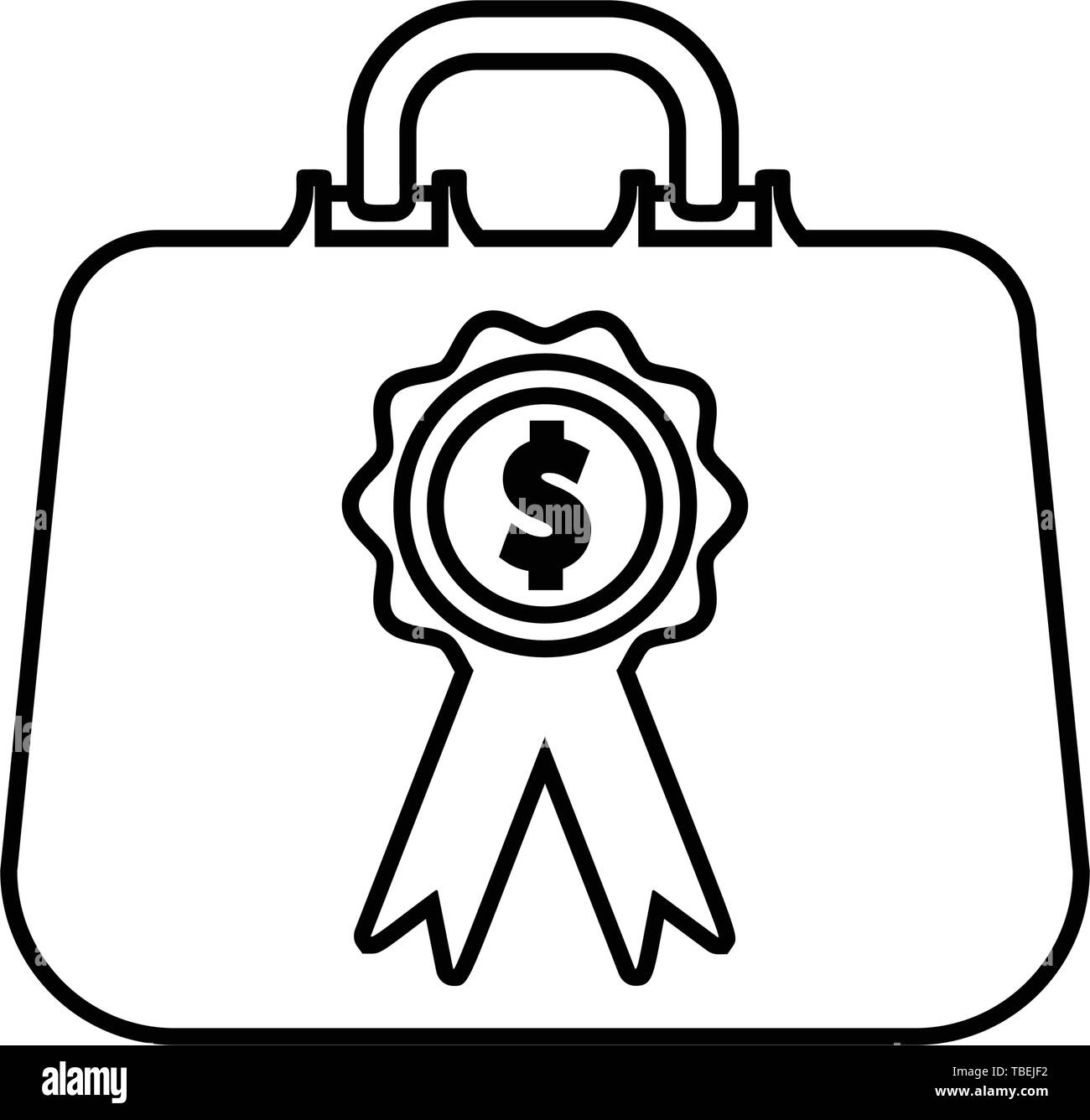 Business bag with the dollar sign - vector Stock Vector Image & Art - Alamy
