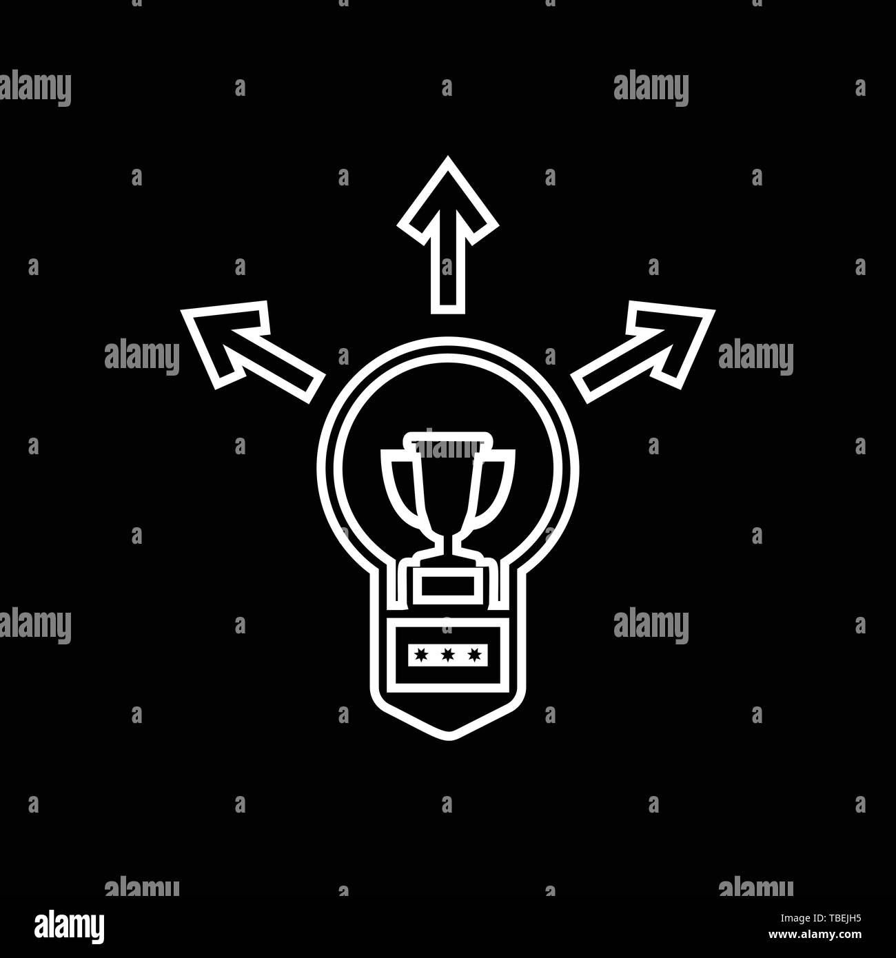 Success successful vector vectors Black and White Stock Photos & Images ...
