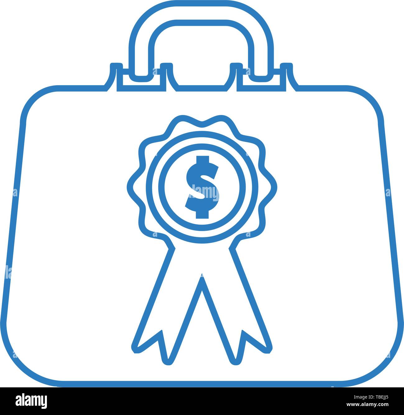 Business bag with the dollar sign - vector Stock Vector Image & Art - Alamy