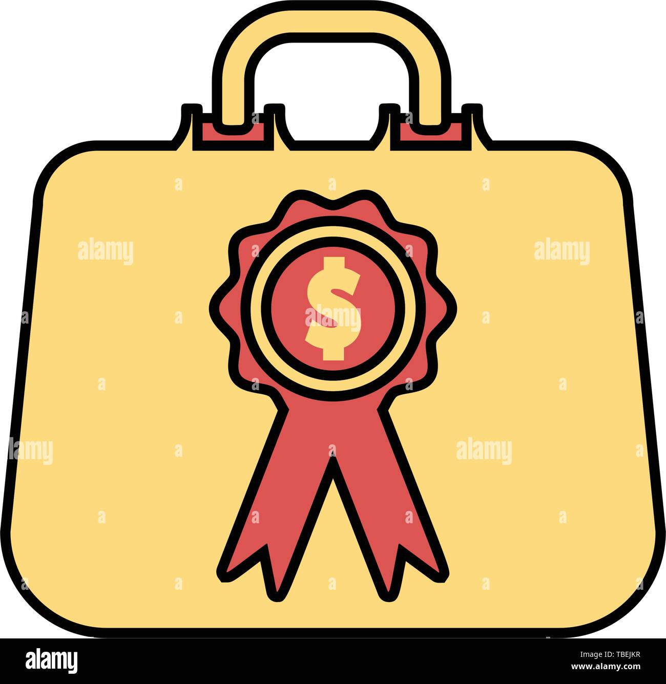 Business bag with the dollar sign - vector Stock Vector Image & Art - Alamy