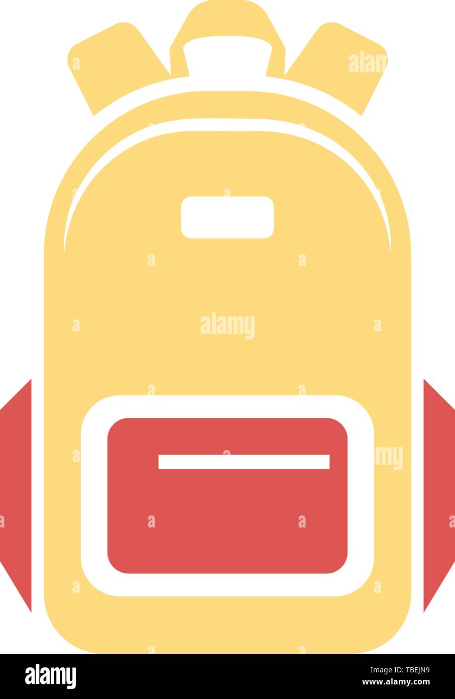 Backpack icon - School backpack icon vector Stock Vector