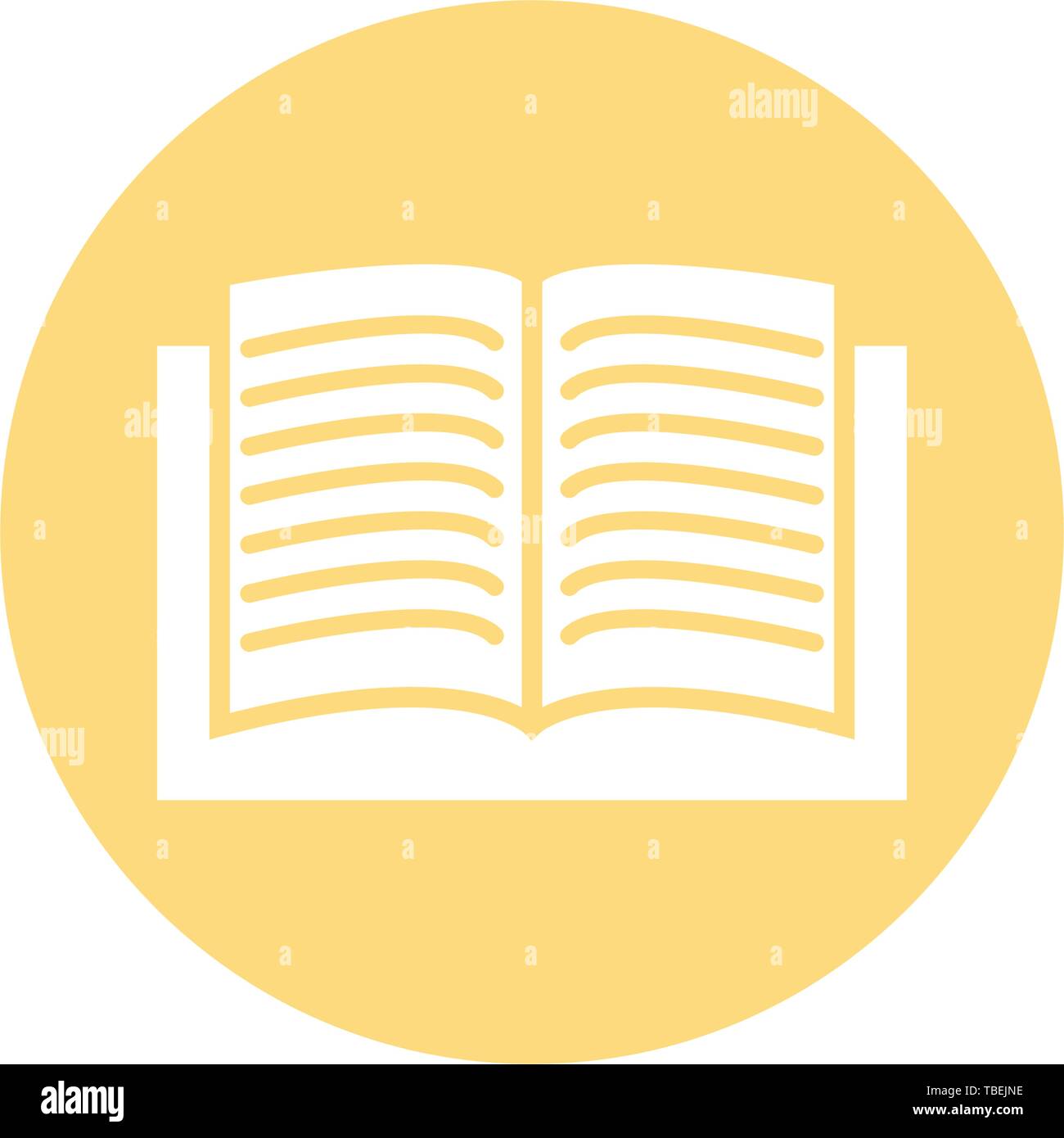 Book icon in trendy flat style. Vector Stock Vector