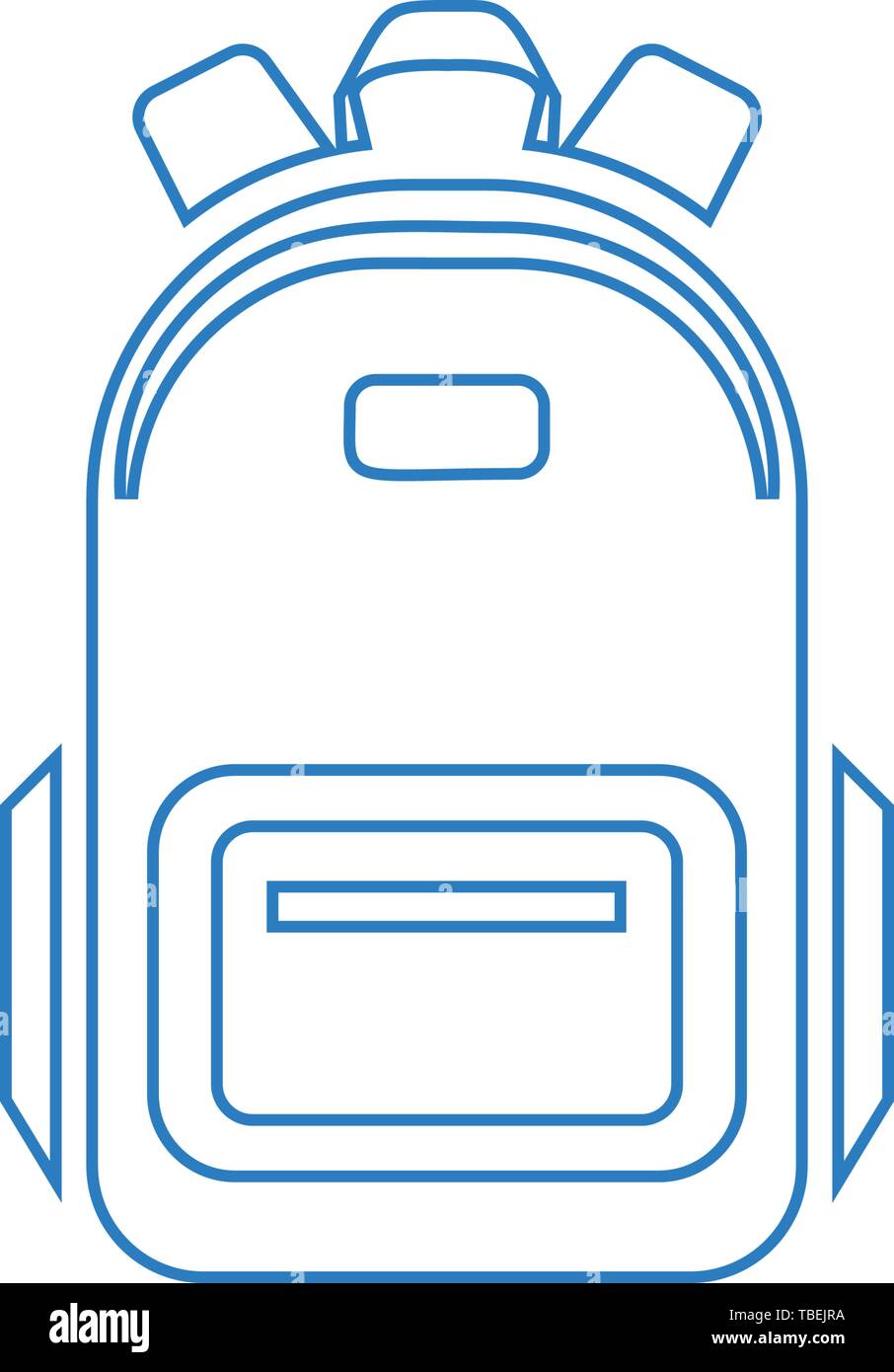 Backpack icon - School backpack icon vector Stock Vector