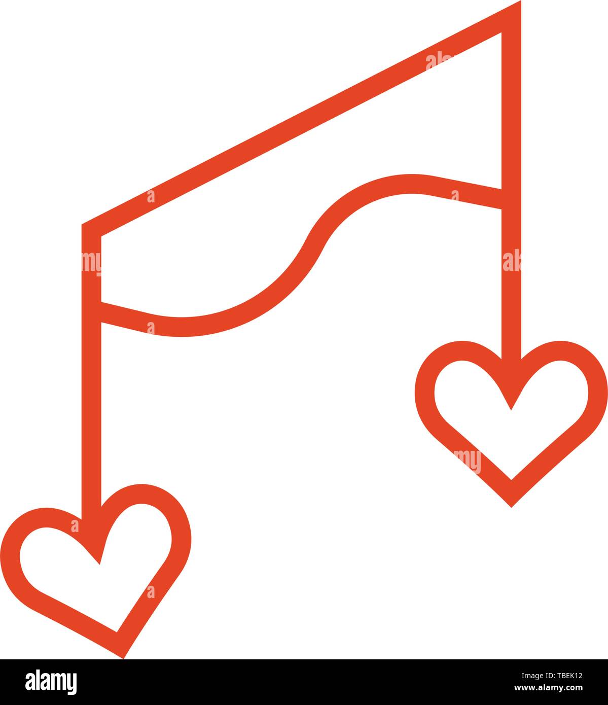 Music love icon vector Stock Vector