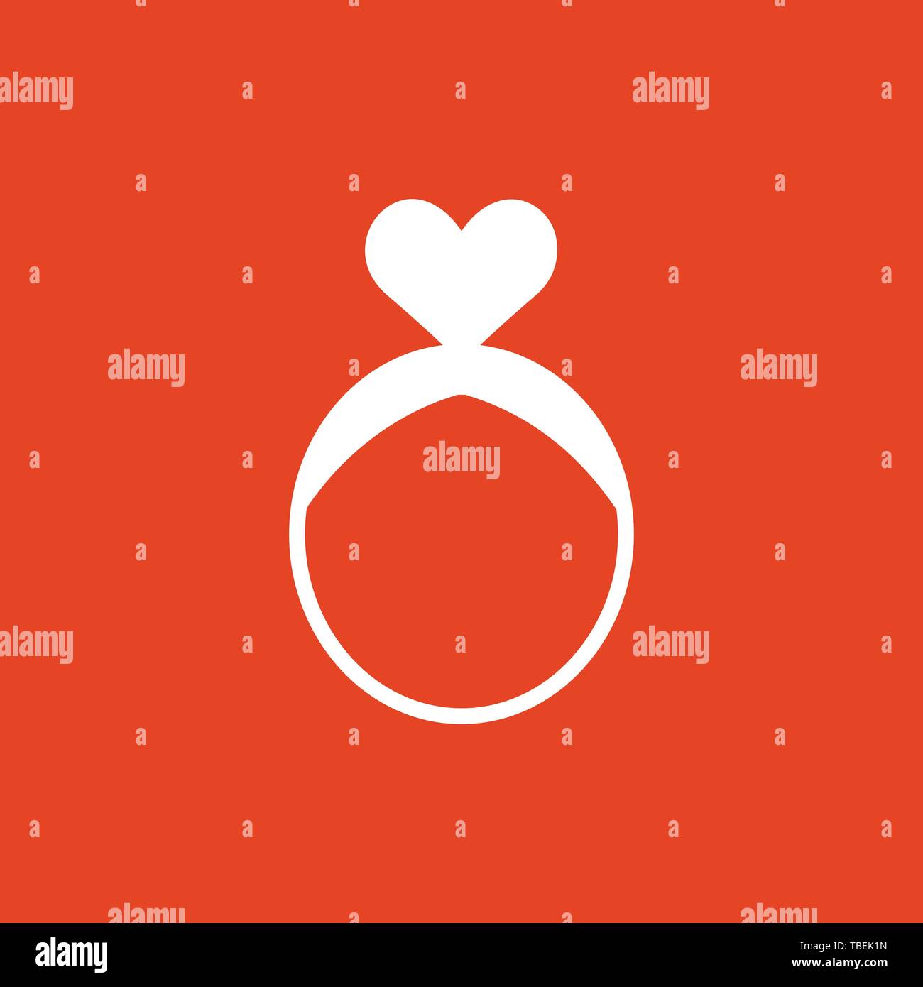 Valentine love ring - vector Stock Vector Image & Art - Alamy