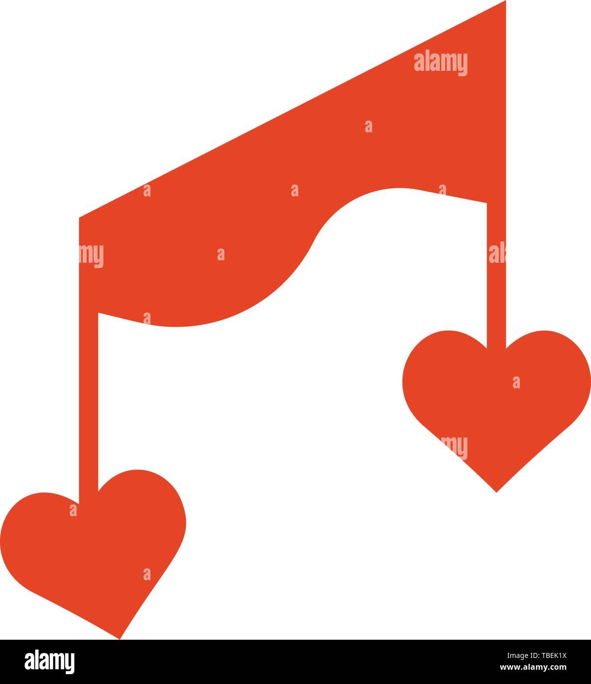 Music love icon vector Stock Vector