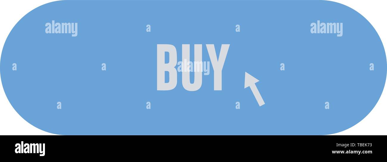 Flat buy button icon vector Stock Vector