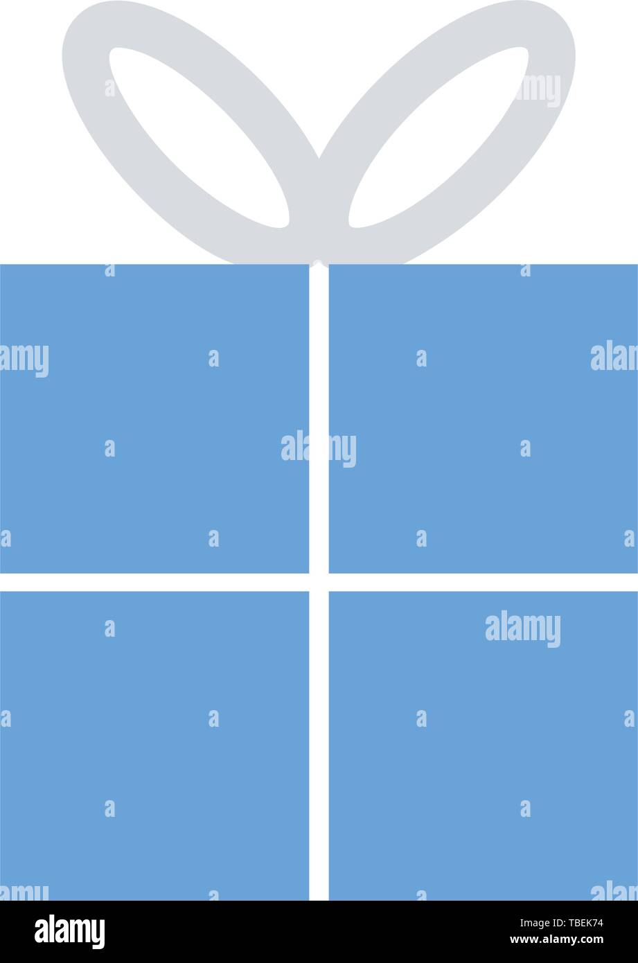 Delivery box - Gift box flat vector icon Stock Vector
