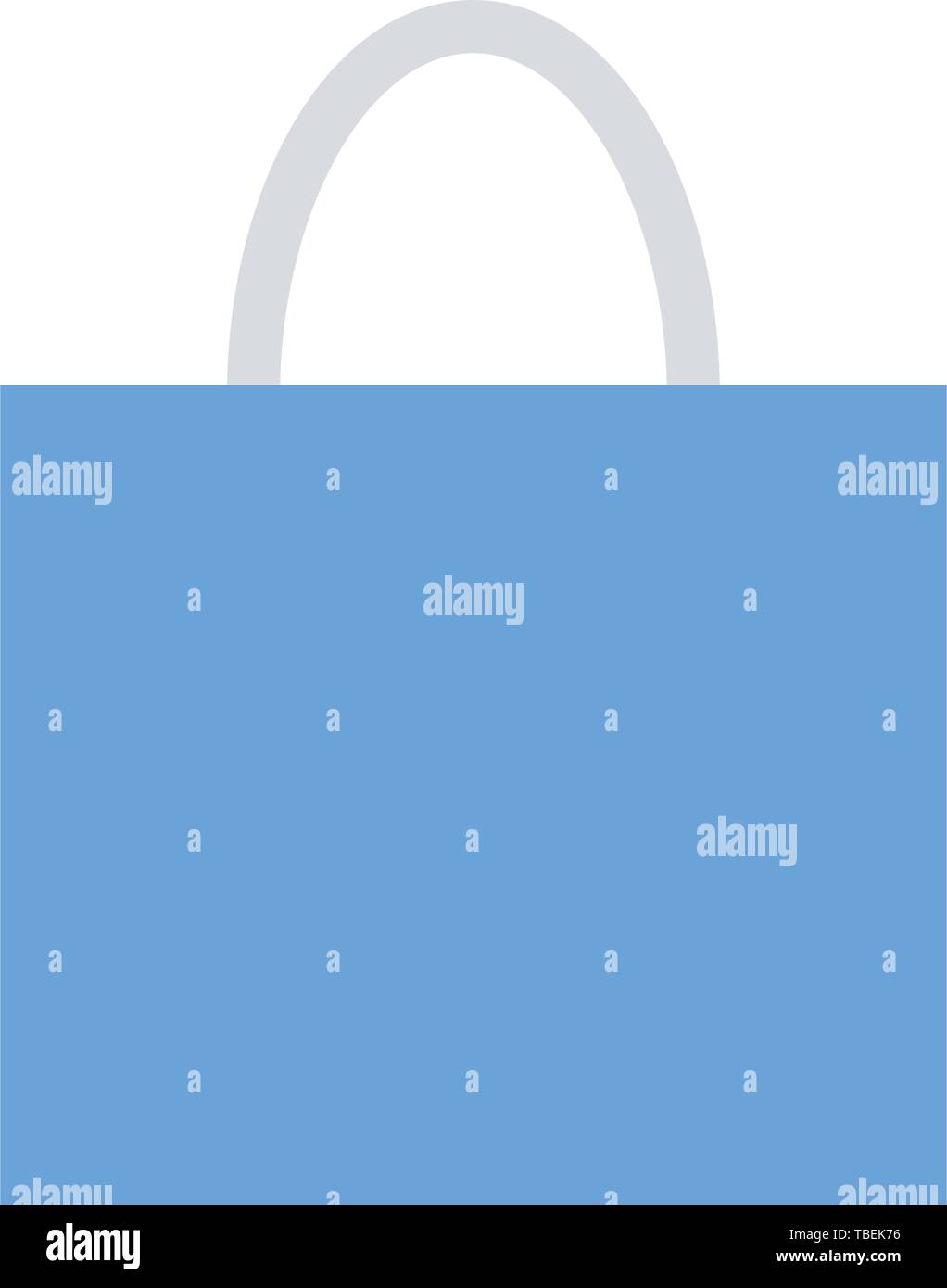 Shopping bag commercial flat icon vector Stock Vector