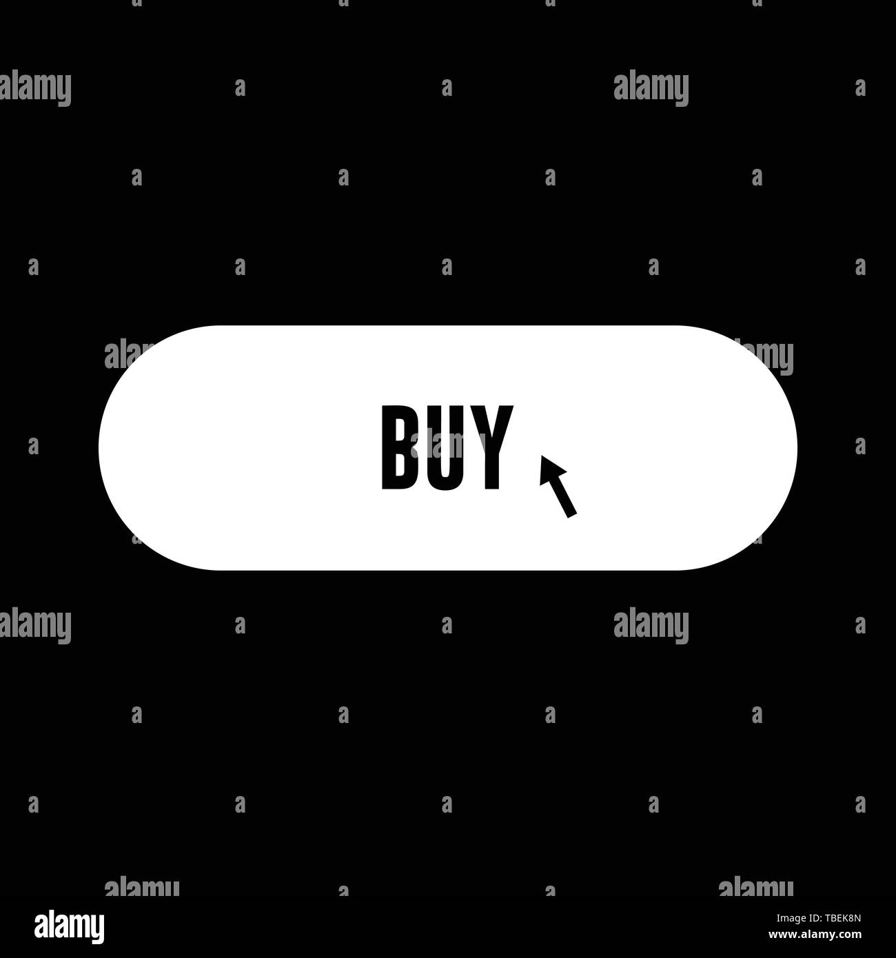 Glyph buy button icon vector - white Stock Vector Image & Art - Alamy