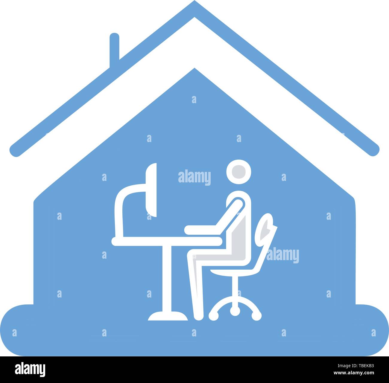 Tired woman working table Stock Vector Images - Alamy