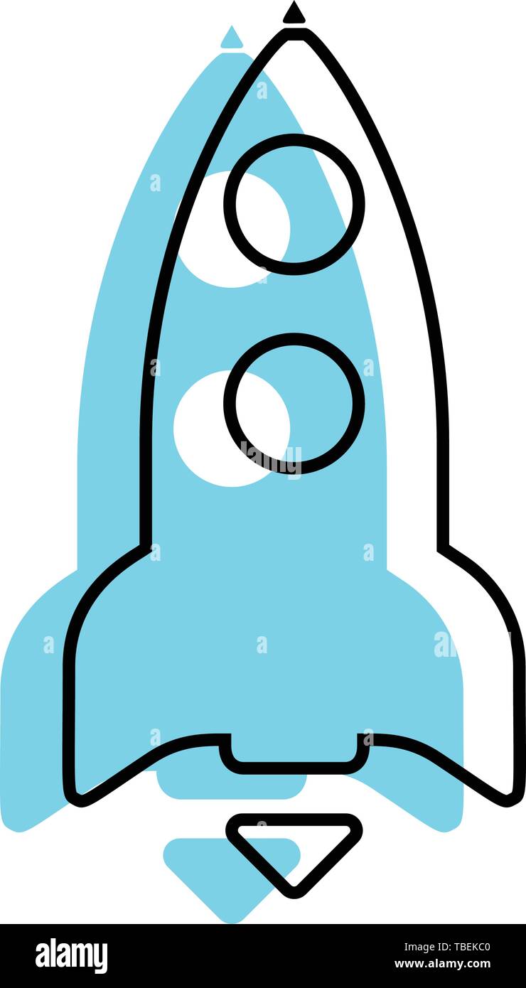 Rocket linear fill icon vector Stock Vector Image & Art - Alamy