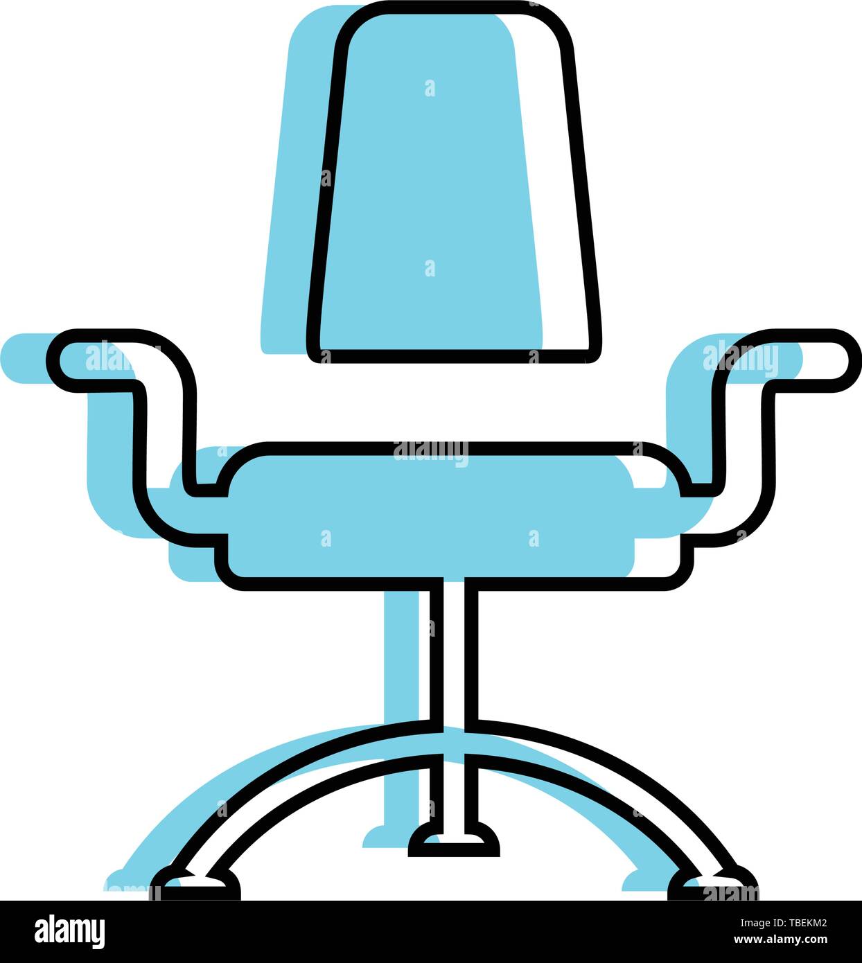 Modern office chair icon - linear fill Stock Vector Image & Art - Alamy