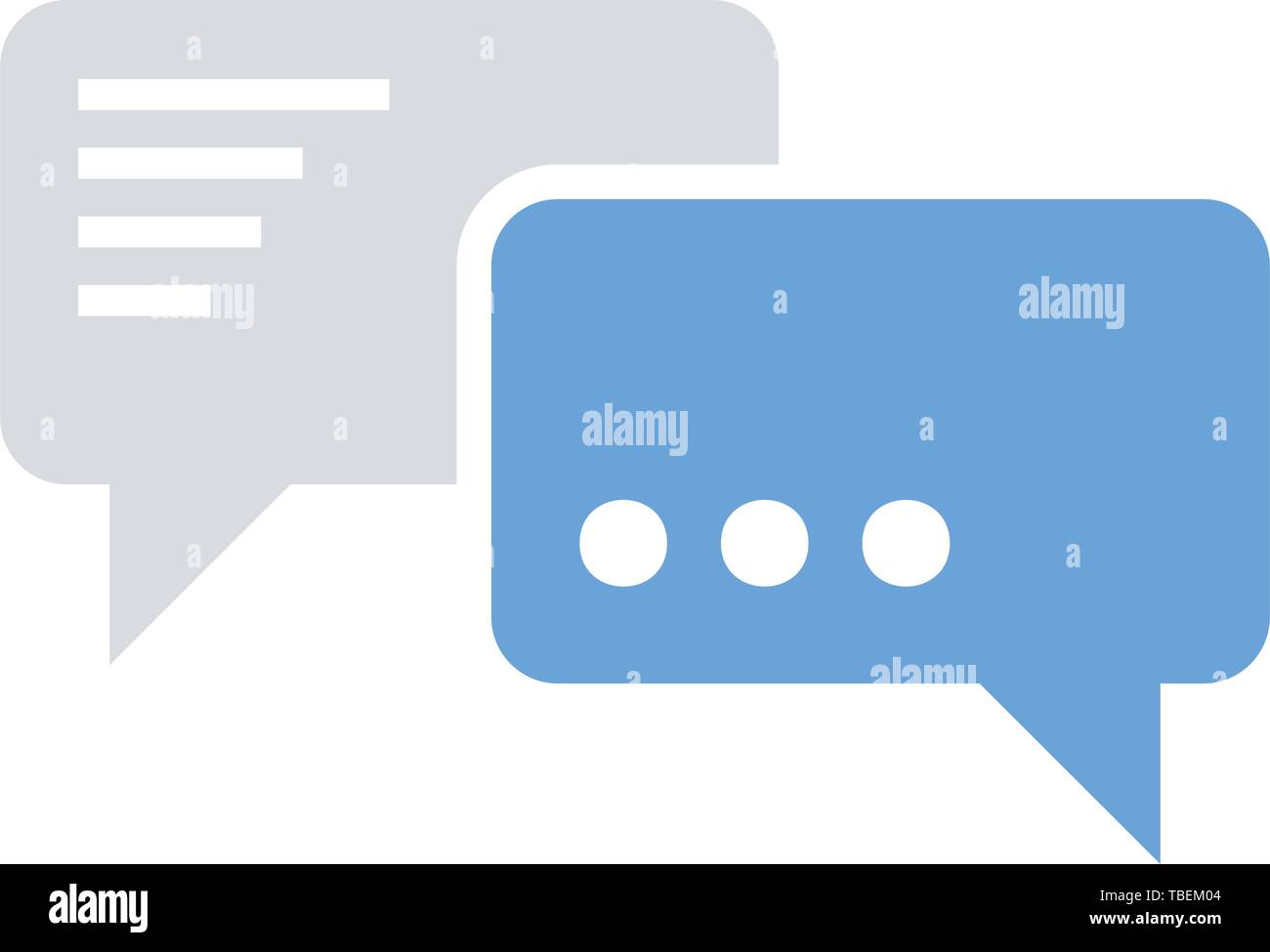 Speech bubble icon - Flat vector Stock Vector Image & Art - Alamy