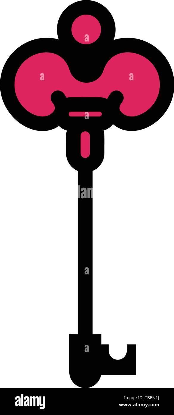 Keys icon, safe and protection sign - Linear fill vector icon Stock ...